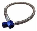 Fragola -4AN Hose Assembly Straight x Straight 36in Blue Nuts Nitrous Supply Line (3 Feet) thumbnail 2