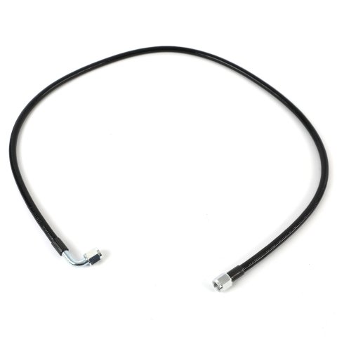 Fragola -4AN PFTE Black Hose Assembly Straight x 90 Degree 40in