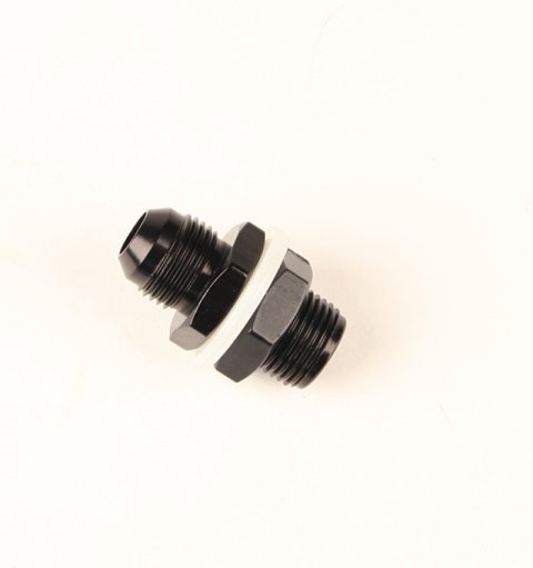 Fragola -6AN Fuel Cell Bulkhead w/ Washers and Nut - Black thumbnail 3