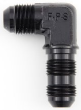 Fragola -6AN x 90 Degree Bulkhead - Black thumbnail 4