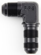 Fragola -16AN x 90 Degree Bulkhead - Black thumbnail 2