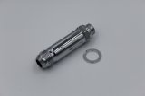 Fragola -8AN x 7/8-20 Carb Adapter Long 3in - Chrome thumbnail 3