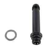 Fragola -6AN x 9/16-24 Carb Adapter Long 3in - Black thumbnail 1