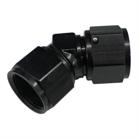 Fragola -12AN x 45 Degree Female Coupler - Black thumbnail 1
