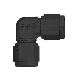 Fragola -16AN x 90 Degree Female Coupler - Black thumbnail 3
