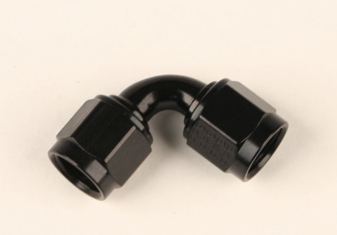 Fragola -4AN Female Coupler Tube Style - Black thumbnail 3