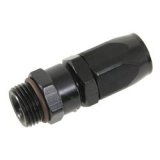 Fragola -16AN Straight x 1 1/16 - 12 (12) Hose End - Black thumbnail 2