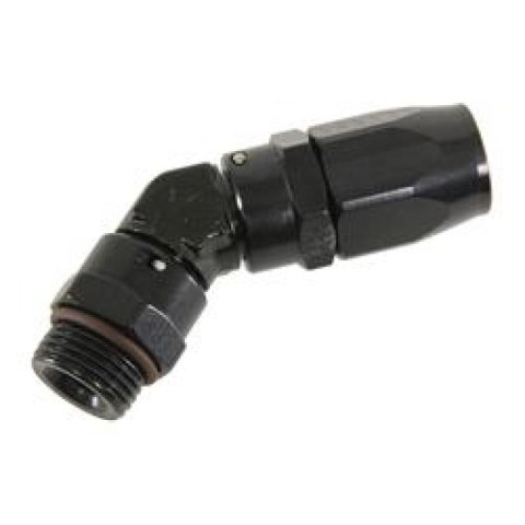 Fragola -12AN x 45 Degree x 1 5/16 - 12 (16) Hose End - Black thumbnail 2