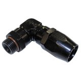 Fragola -10AN x 90 Degree x 3/4-16 (8) Hose End - Black thumbnail 1