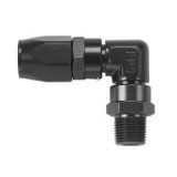 Fragola -6AN x 90 Degree x 3/4-16 (8) Hose End - Black thumbnail 2