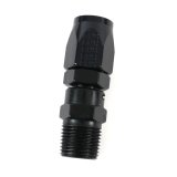 Fragola -6AN Straight Hose End x 3/8 NPT - Black thumbnail 1