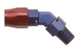 Fragola -6AN x 45 Degree Hose End x 1/4 NPT - Black thumbnail 2