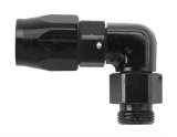 Fragola -6AN x 90 Degree Hose End x 1/4 NPT - Black thumbnail 1
