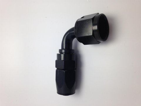 Fragola -12AN Fem x -16AN Hose 90 Degree Expanding Hose End - Black thumbnail 1