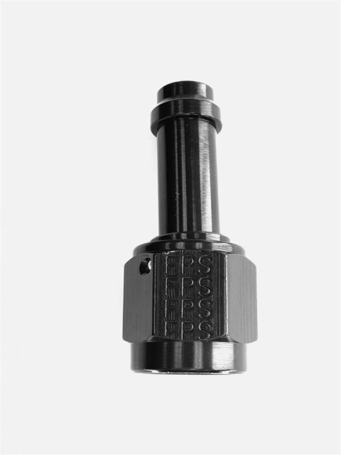 Fragola -6AN Straight EZ Street Hose End Black thumbnail 1