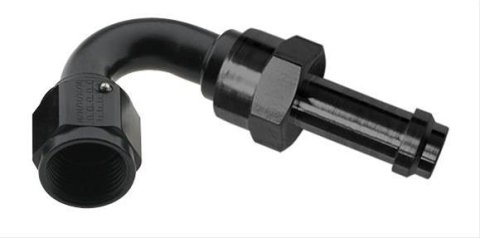 Fragola -6AN 180 Degree EZ Street Hose End Black