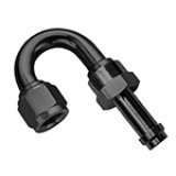 Fragola -6AN 180 Degree EZ Street Hose End Black thumbnail 2