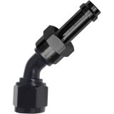 Fragola -6AN 45 Degree EZ Street Hose End Black thumbnail 3