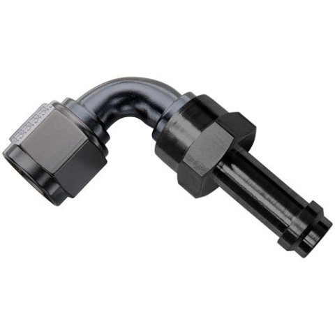 Fragola -6AN 90 Degree EZ Street Hose End Black thumbnail 3