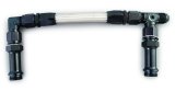 Fragola 7/8-20 Dual Inlet 4150 -8AN Fuel Line Kit Black thumbnail 4