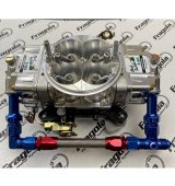 Fragola 9/16-24 Dual Inlet Demon -8AN Fuel Line Kit- Chrome thumbnail 2