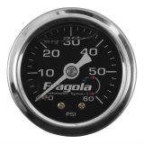 Fragola Fuel Pressure Gauge 0-60 PSI Liquid Filled thumbnail 1