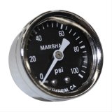 Fragola Fuel Pressure Gauge 0-100 PSI Dry thumbnail 1