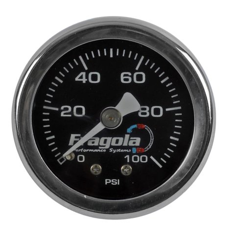 Fragola Fuel Pressure Gauge 0-100 PSI Liquid Filled thumbnail 2