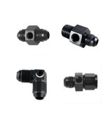 Fragola -6AN Male 90 w/ 1/8 FPT Port - Black thumbnail 2