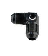 Fragola -8AN Male 90 w/ 1/8 FPT Port - Black thumbnail 1