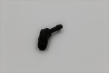 Fragola 1/4 Hose Barb x 1/8 NPT 45 Degree Low Profile - Black thumbnail 1