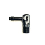 Fragola 1/4 Hose Barb x 1/8 NPT 90 Degree Low Profile - Black thumbnail 3