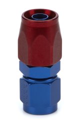 Fragola -6AN Straight Power Flow Hose End - Blue/Red thumbnail 3