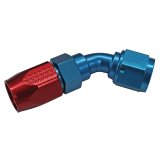 Fragola -8AN x 45 Degree Power Flow Hose End - Blue/Red thumbnail 1