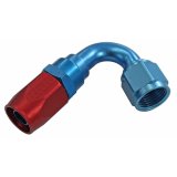 Fragola -8AN x 120 Degree Power Flow Hose End - Blue/Red thumbnail 1