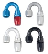 Fragola -16AN x 180 Degree Power Flow Hose End - Blue/Red thumbnail 2