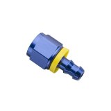 Fragola -8AN x 3/8 (-6) Push-Lite End Straight - Blue thumbnail 1