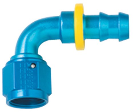 Fragola -8AN Push-Lite End 90 Degree - Blue thumbnail 3