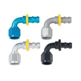 Fragola -10AN Push-Lite End 90 Degree - Blue thumbnail 1