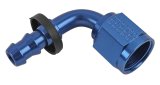 Fragola -8AN Nut x -6AN 90 Degree Push-Lite Hose End For Fuel Cell Conversion - Blue thumbnail 1
