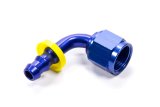 Fragola -8AN Nut x -6AN 90 Degree Push-Lite Hose End For Fuel Cell Conversion - Blue thumbnail 3