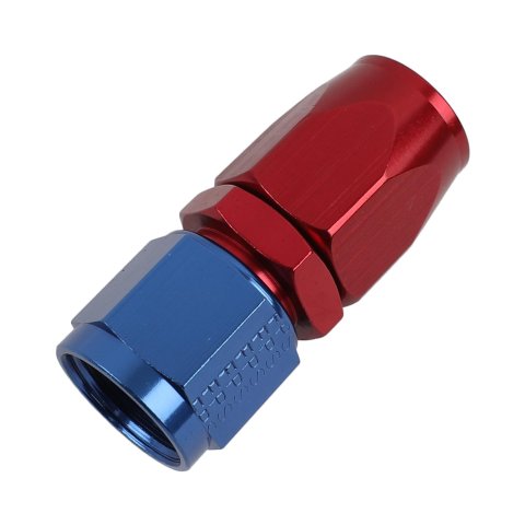 Fragola -8AN Straight Pro-Flow Hose End - Blue/Red thumbnail 1