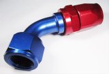 Fragola -8AN Fem x -6AN Hose 30 Degree Reducing Hose End - Blue/Red thumbnail 2