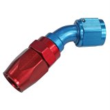 Fragola -10AN x 45 Degree Pro-Flow Hose End - Blue/Red thumbnail 1