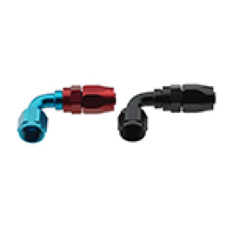 Fragola -6AN x 90 Degree Pro-Flow Hose End - Blue/Red thumbnail 2