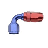 Fragola -8AN x 90 Degree Pro-Flow Hose End - Blue/Red thumbnail 3