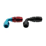 Fragola -8AN x 90 Degree Pro-Flow Hose End - Blue/Red thumbnail 4