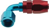 Fragola -12AN x 90 Degree Pro-Flow Hose End - Blue/Red thumbnail 3
