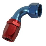 Fragola -16AN x 90 Degree Pro-Flow Hose End - Blue/Red thumbnail 1