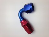 Fragola -8AN Fem x -6AN Hose 120 Degree Reducing Hose End - Blue/Red thumbnail 3